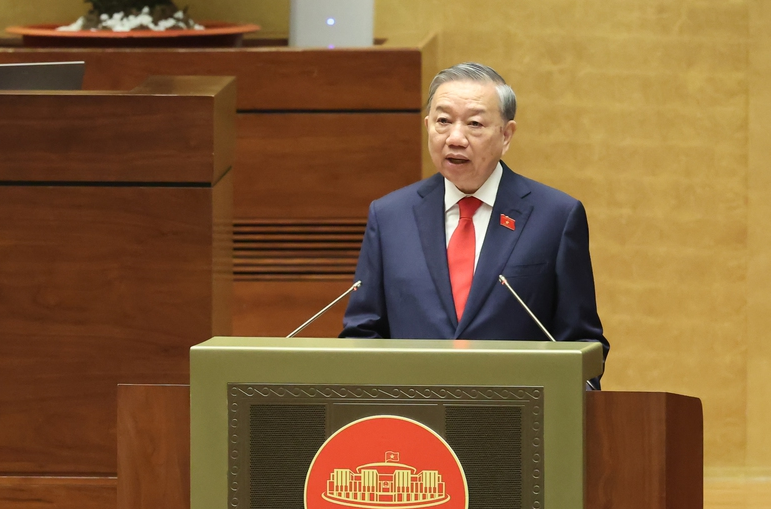 Tổng Bí thư, Chủ tịch nước Tô Lâm: Mục tiêu cao nhất, đích đến cuối cùng là Nhân dân được thụ hưởng thành quả của phát triển - Ảnh VGP/Nhật Bắc