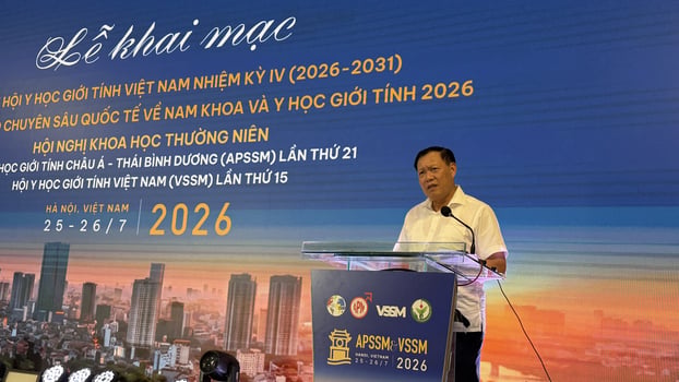 Thứ trưởng Bộ Y tế Đỗ Xuân Tuyên phát biểu tại Đại hội đại biểu Hội Y học giới tính Việt Nam