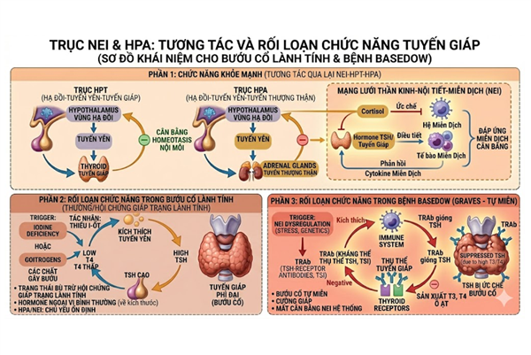 Châm cứu và Cấy chỉ trong y học tích hợp điều trị bướu cổ lành tính và bệnh basedow