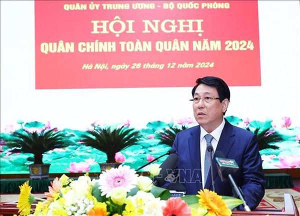 Chủ tịch nước Lương Cường: Toàn quân quán triệt nghiêm Chiến lược bảo vệ Tổ quốc trong tình hình mới